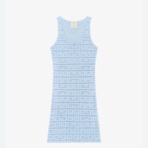 NWOT - Givenchy Tank Top Dress In 4G JACQUARD - in Baby Blue